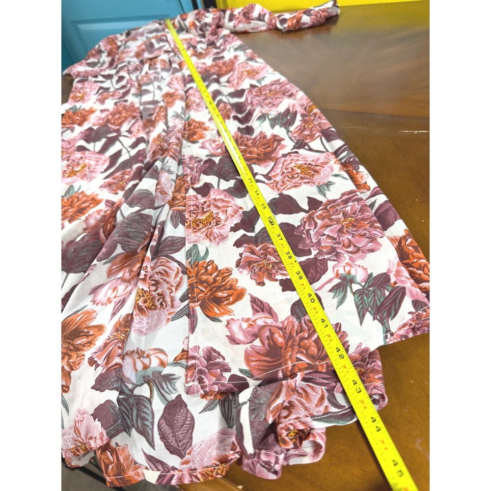 Joyfolie Floral Kimono Duster NEW Girls 12 Pink Katherine Sheer Boho Cottage - Picture 6 of 9